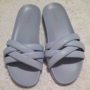 J. Crew Women's Light Blue Crisscross Sandals